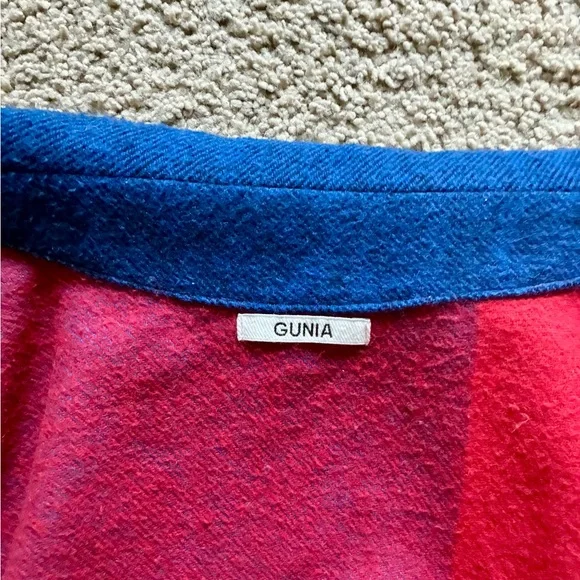 GUNIA Utility Shirt Jacket / Plaid Wool Shirt - Picture 3 of 8